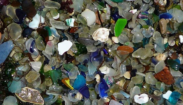 Rainbow Sea Glass in a Glass Vial - Love Sea Glass